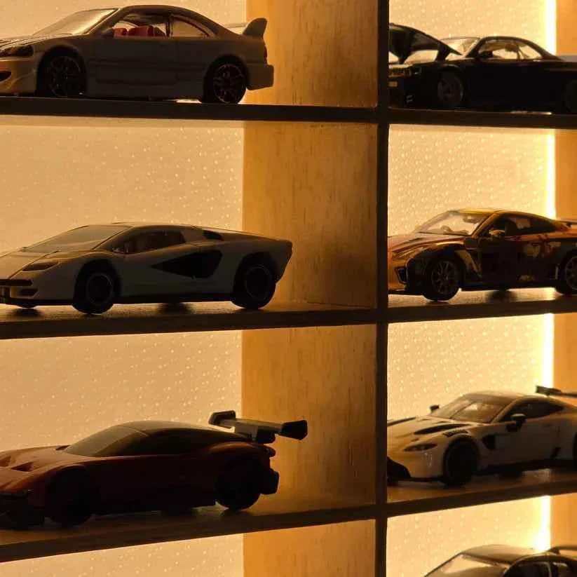 Wooden Light Up Hot Wheels Organizer - Image 3