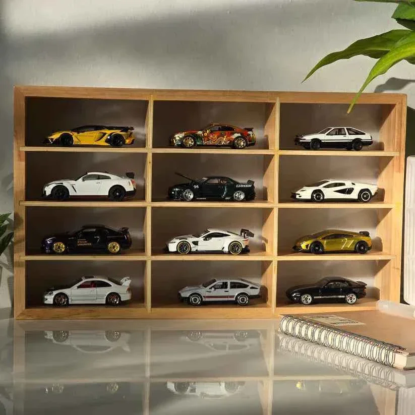 Wooden Light Up Hot Wheels Organizer - Image 4