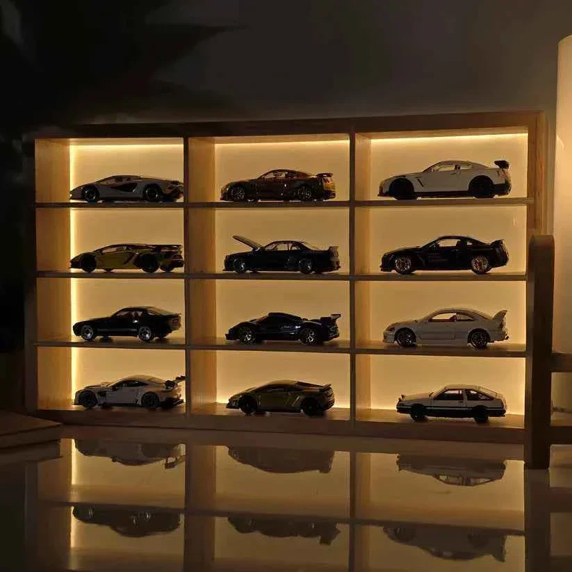 Wooden Light Up Hot Wheels Organizer - Image 6